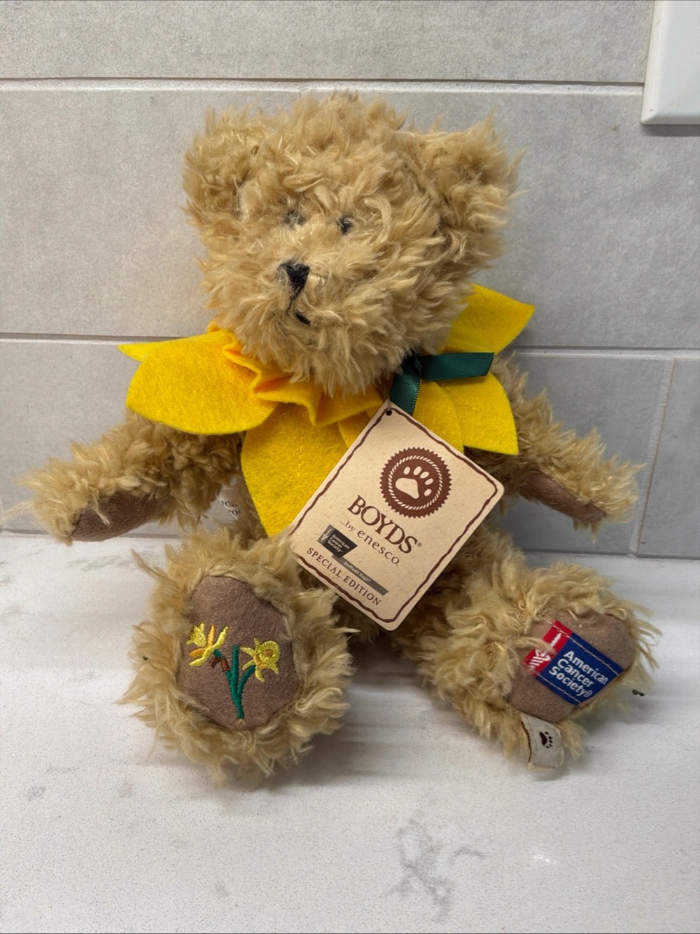 Boyd’s Bear American Cancer Society Daffodil Days Special Edition Plush Ber 2010